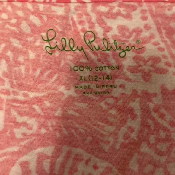 Lily Pulitzer pink romper, girls XL/12-14. Lightly worn, perfect for summer! - Picture 3 of 4